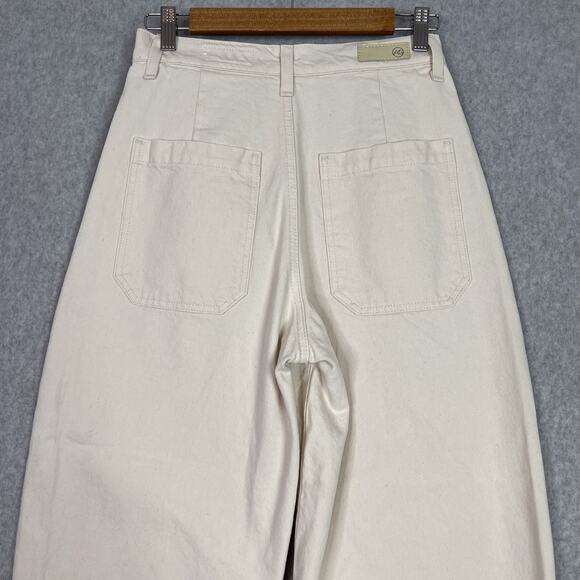 Adriano Goldschmied Opal Stone Camille Utility Barrel High Waisted Jeans Size 24 - Picture 7 of 11
